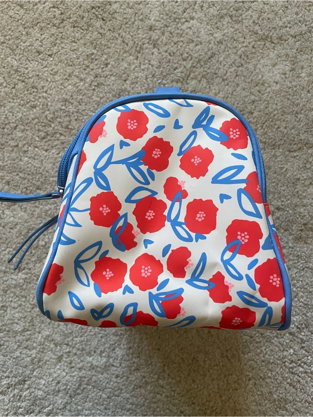 TENDER LOVE + CARRY Cosmetic Travel Bagd Floral Poppy Print